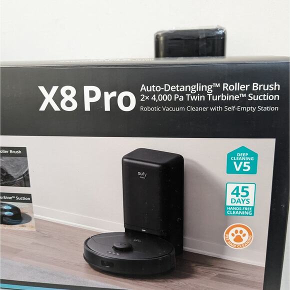 eufy X8 Pro Robot Vacuum Self-Empty Station-Black-O/S-OBE-M113 - Picture 12 of 15